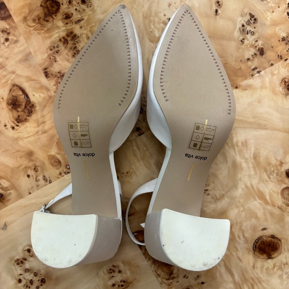 Dolce Vita Carel High Heels in True White Satin - Picture 4 of 9